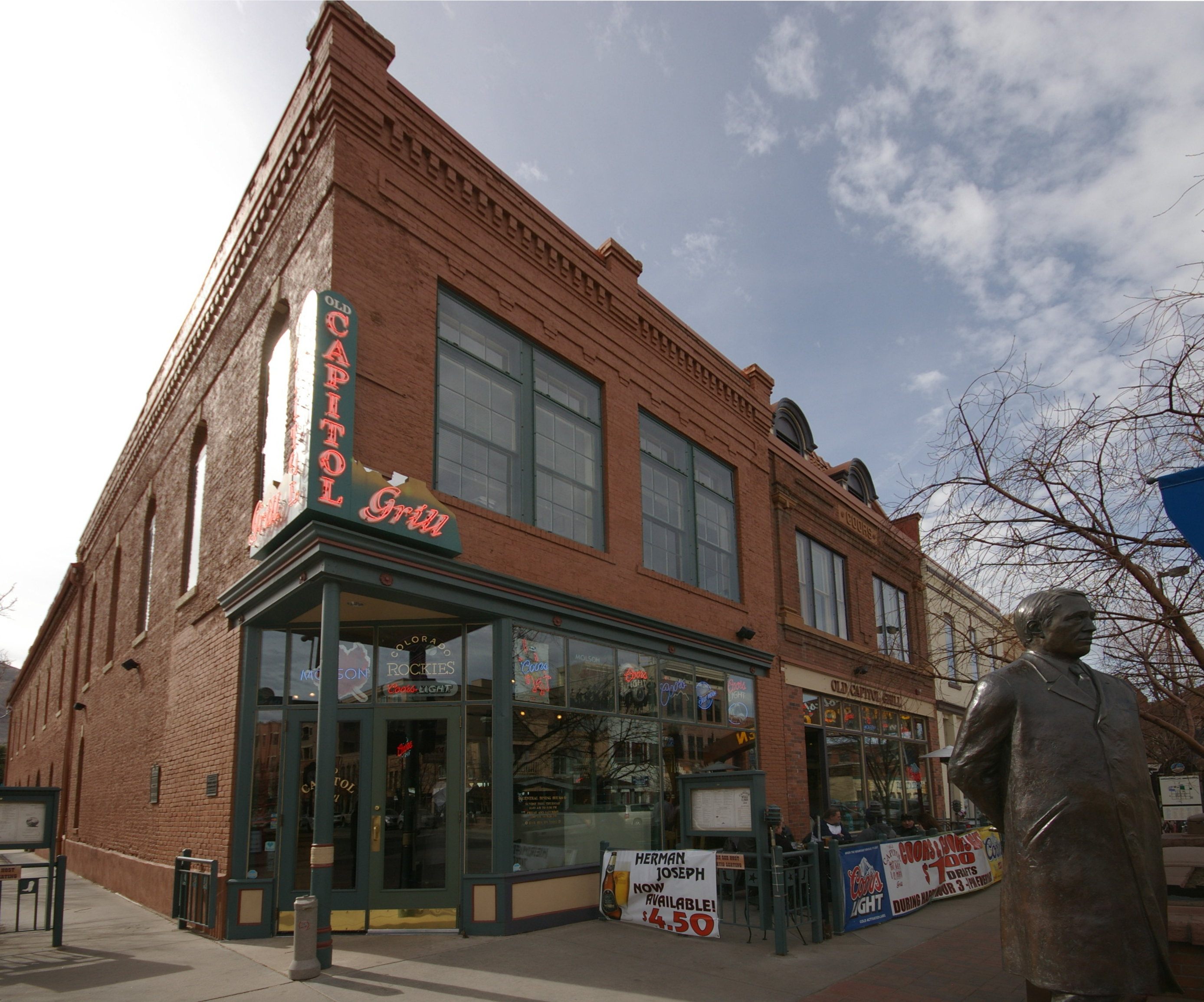 Golden, CO is the home of Coors Brewery, established on the historic Loveland Block (pictured) in 1873. 