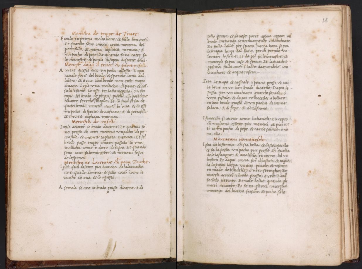 The recipes in the <em>Libro de Arte Coquinaria</em> contain delicacies such as a flaming peacock.
