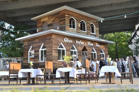 Oberhafenkantine Berlin at its current location at  Arena Berlin