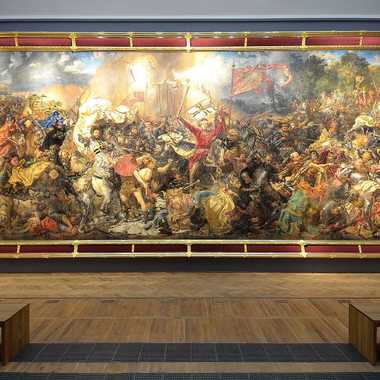 The “Battle of Grunwald” painting in the National Museum in Warsaw.