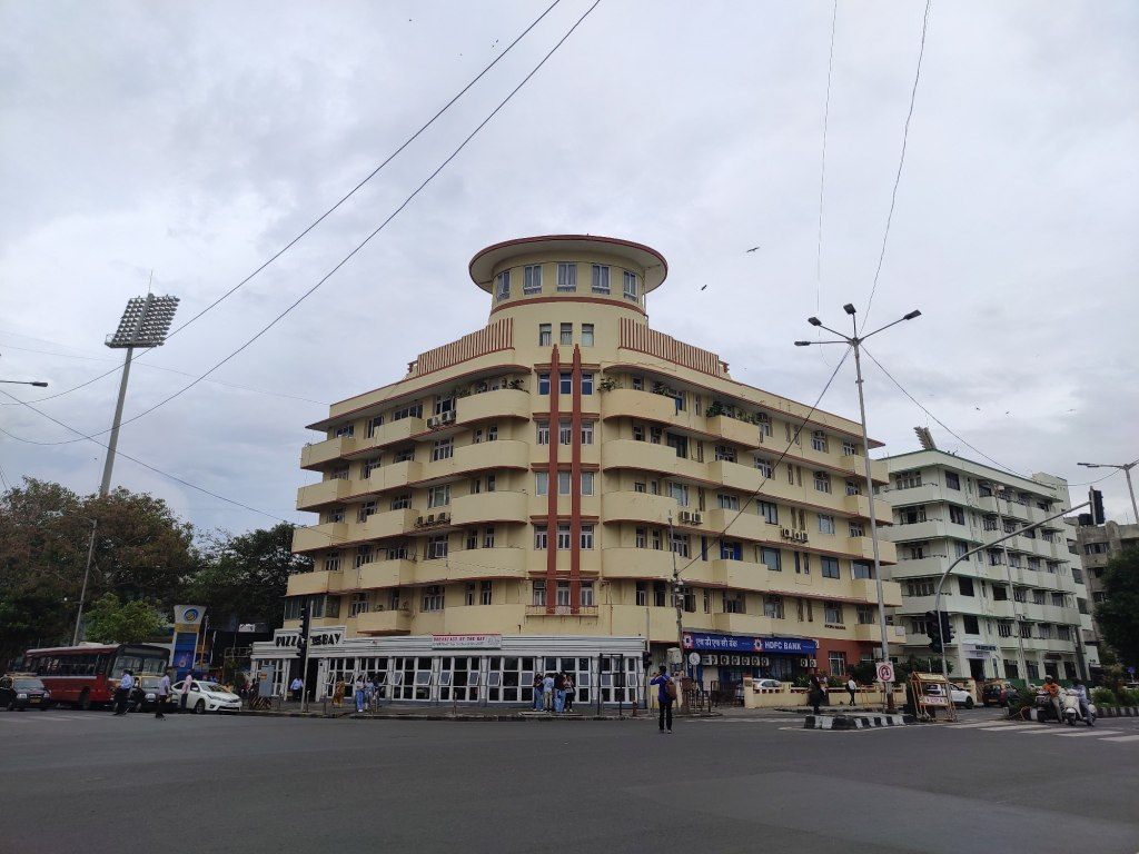 One of the many iconic Art Deco buildings along Marine Drive in Mumbai
