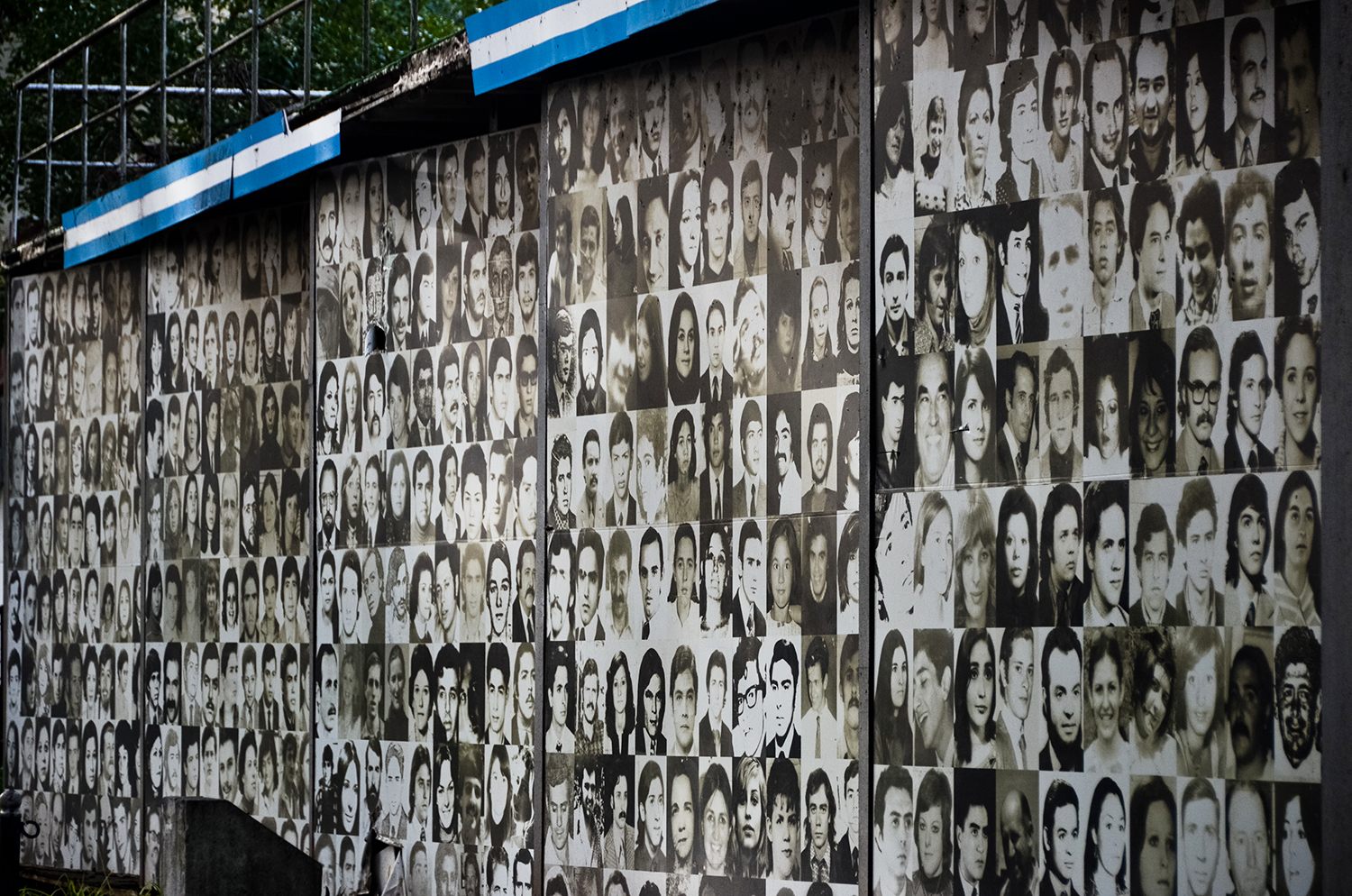 Portraits at the Espacio de Memoria y Derechos Humanos, a museum that commemorates those who died under the dictatorship.