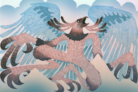 In the oral traditions of the Penobscot people, a hideous, birdlike creature protects Mount Katahdin, now the northern terminus of the Appalachian Trail.
