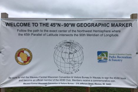 45 X 90 Geographical Marker