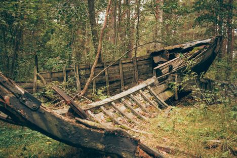 Mazirbe Boat Cemetery.