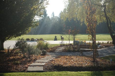 Wildlife is often drawn to Heritage Gardens' open spaces and pollinator meadow.