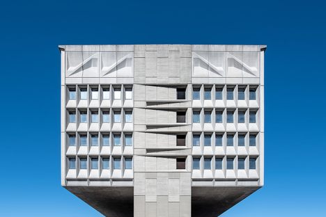 Detail of Breuer's concrete patterns