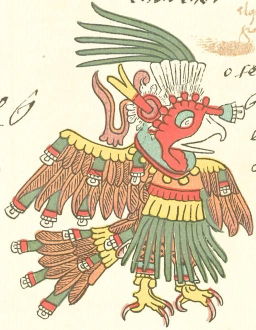 A depiction of Chalchiuhtotolin in the Codex Telleriano-Remensis.