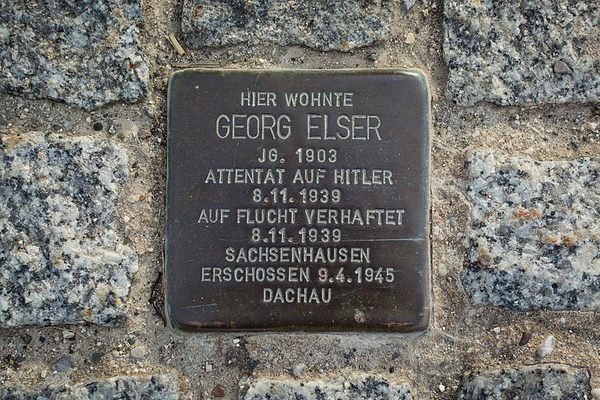 Georg Elser Plaque