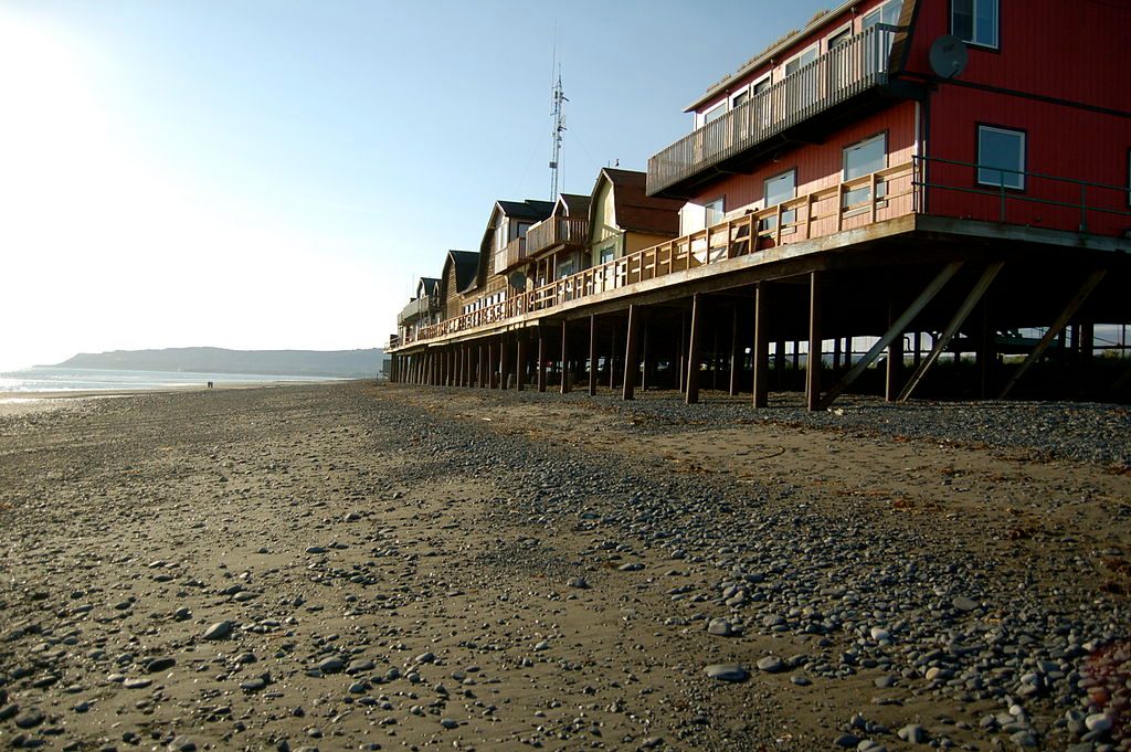 The gravel and stones along Homer Spit Beach in Homer, Alaska, hide gems sought after by those known as "glass hunters."