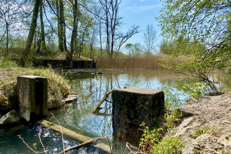 Former raft port.