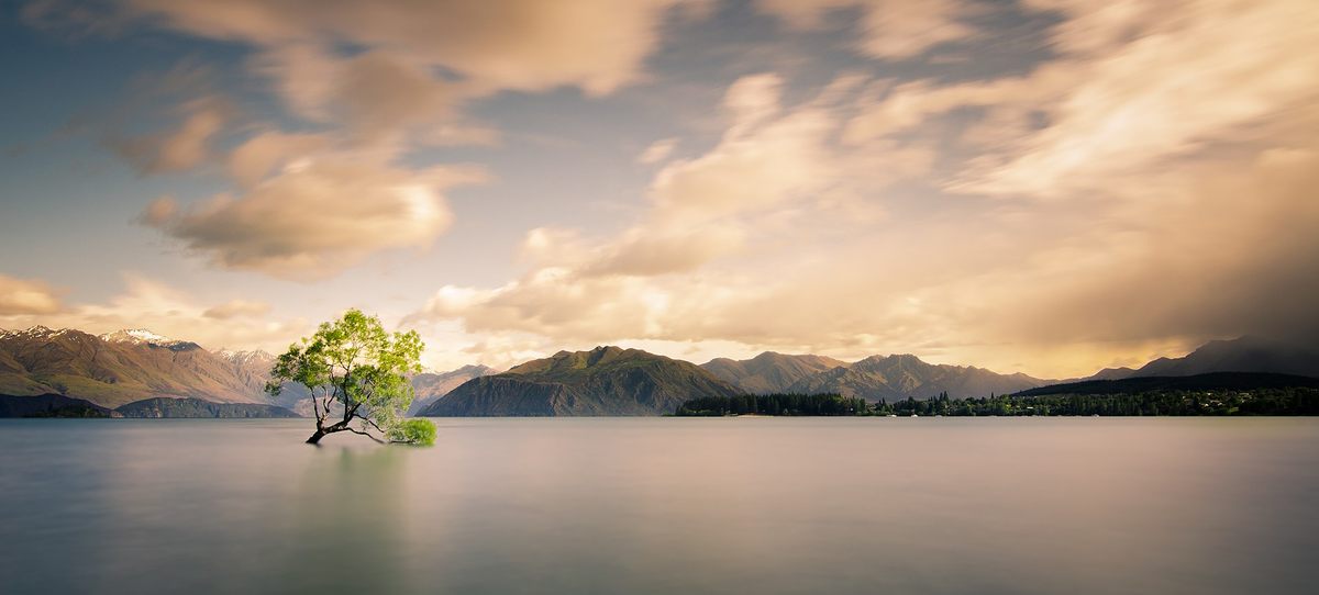 Lake Wanaka, near the home of artists Martin Hill and Philippa Jones, whose work captures the ephemeral nature of wildness.