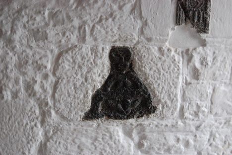 A Sheela-na-gig in Cratloe, Ireland. 