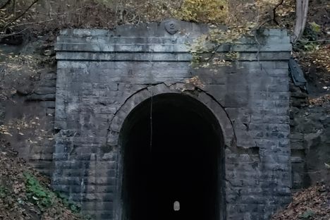 Tunnel entrance.