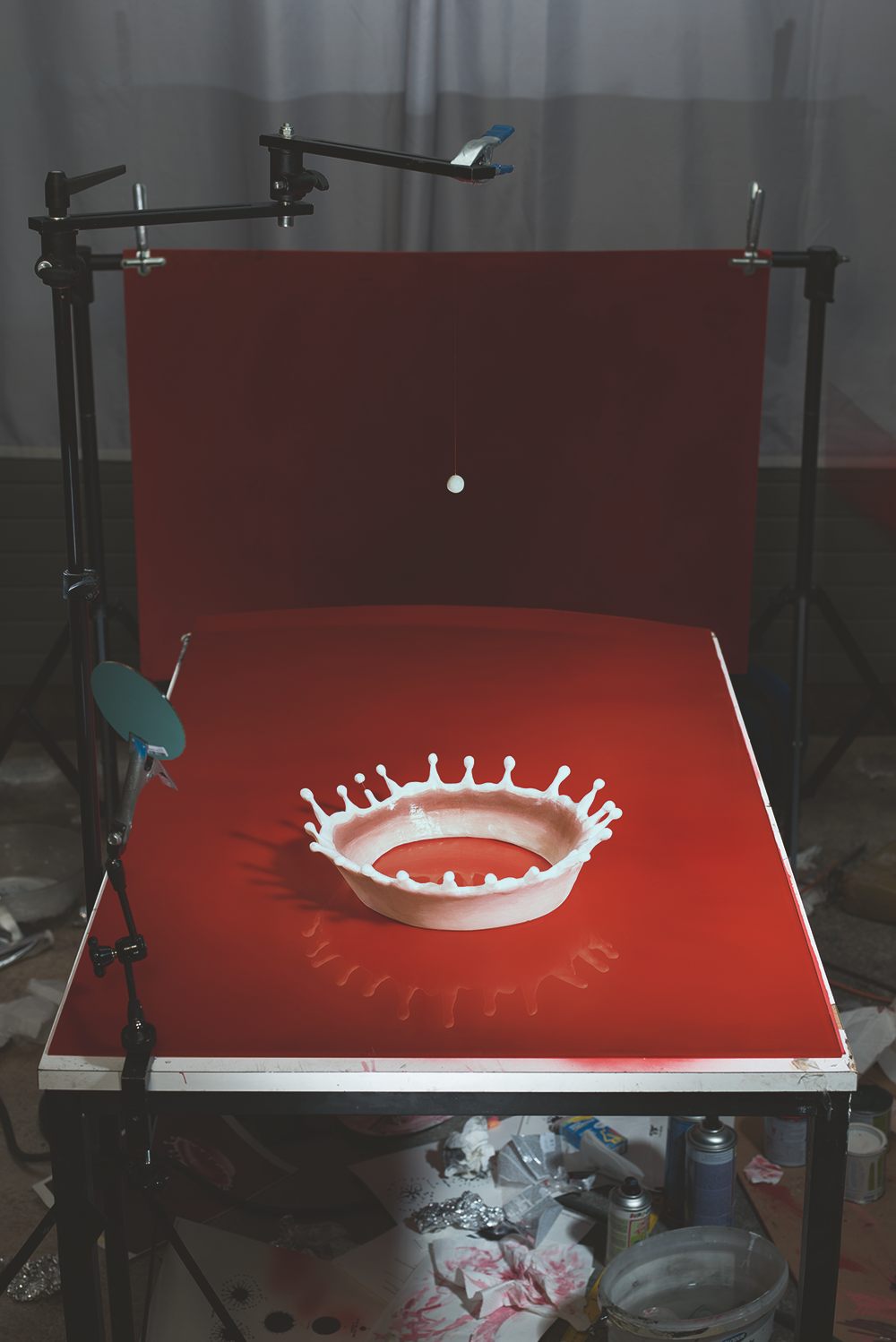 Making of <em>Milk Drop Coronet</em> (by Harold Edgerton, 1957), 2016.
