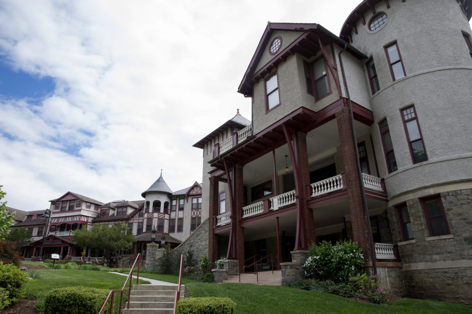 The buildings of the former school for young women were converted to apartments and condos for those who want to live at National Park Seminary.