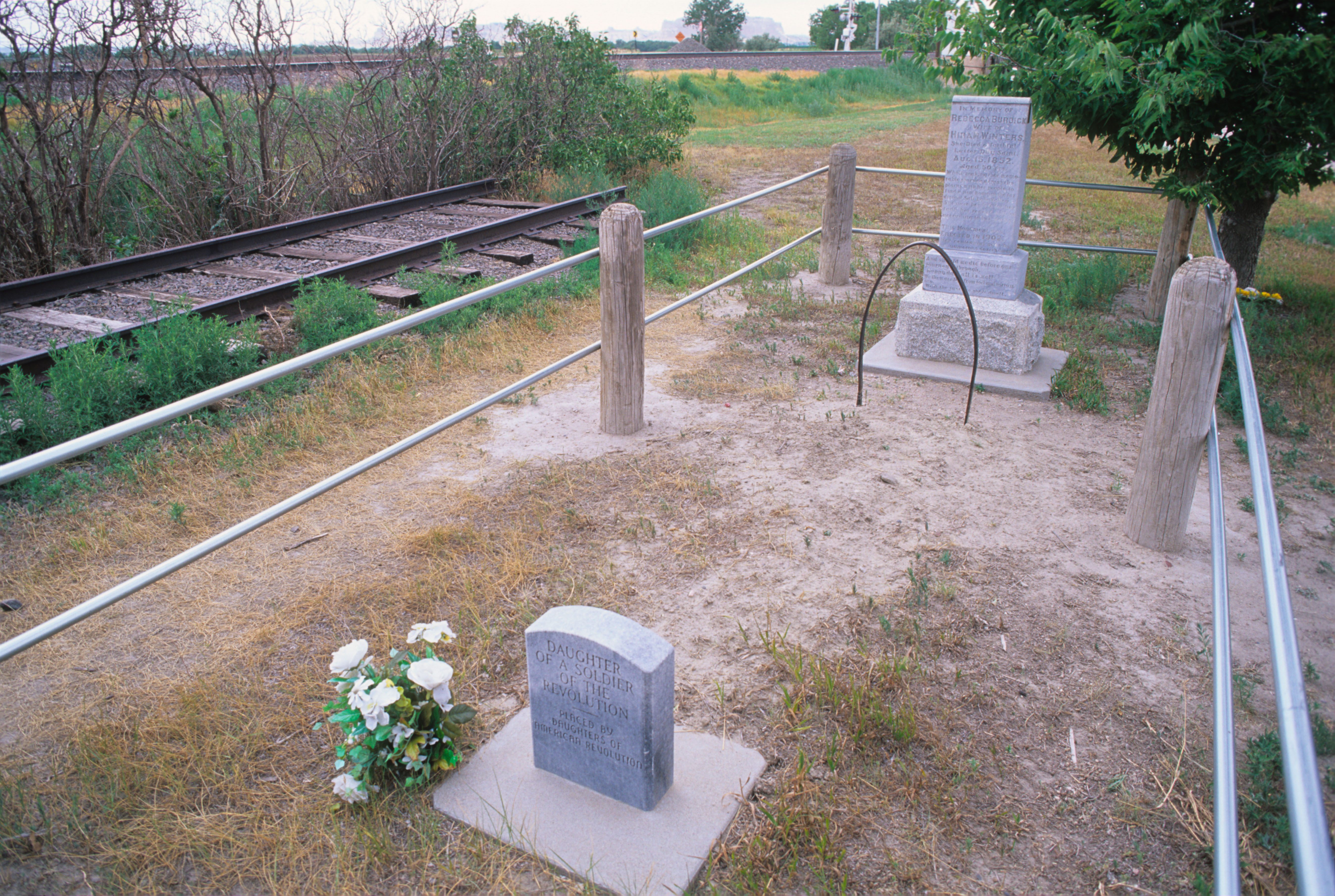 Rebecca Winters' grave.