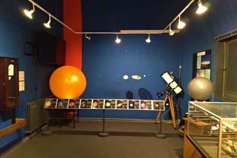 Inside the observatory.