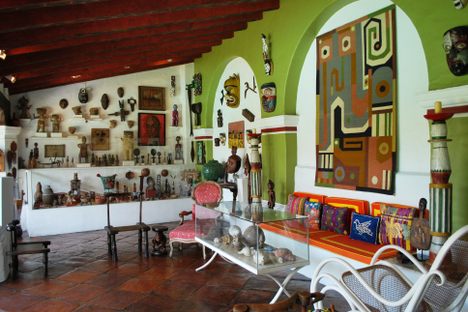 Inside the museum.