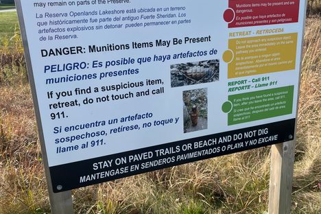 Warnings posted on the grounds. 