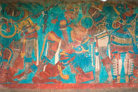 The battle mural of Cacaxtla. 