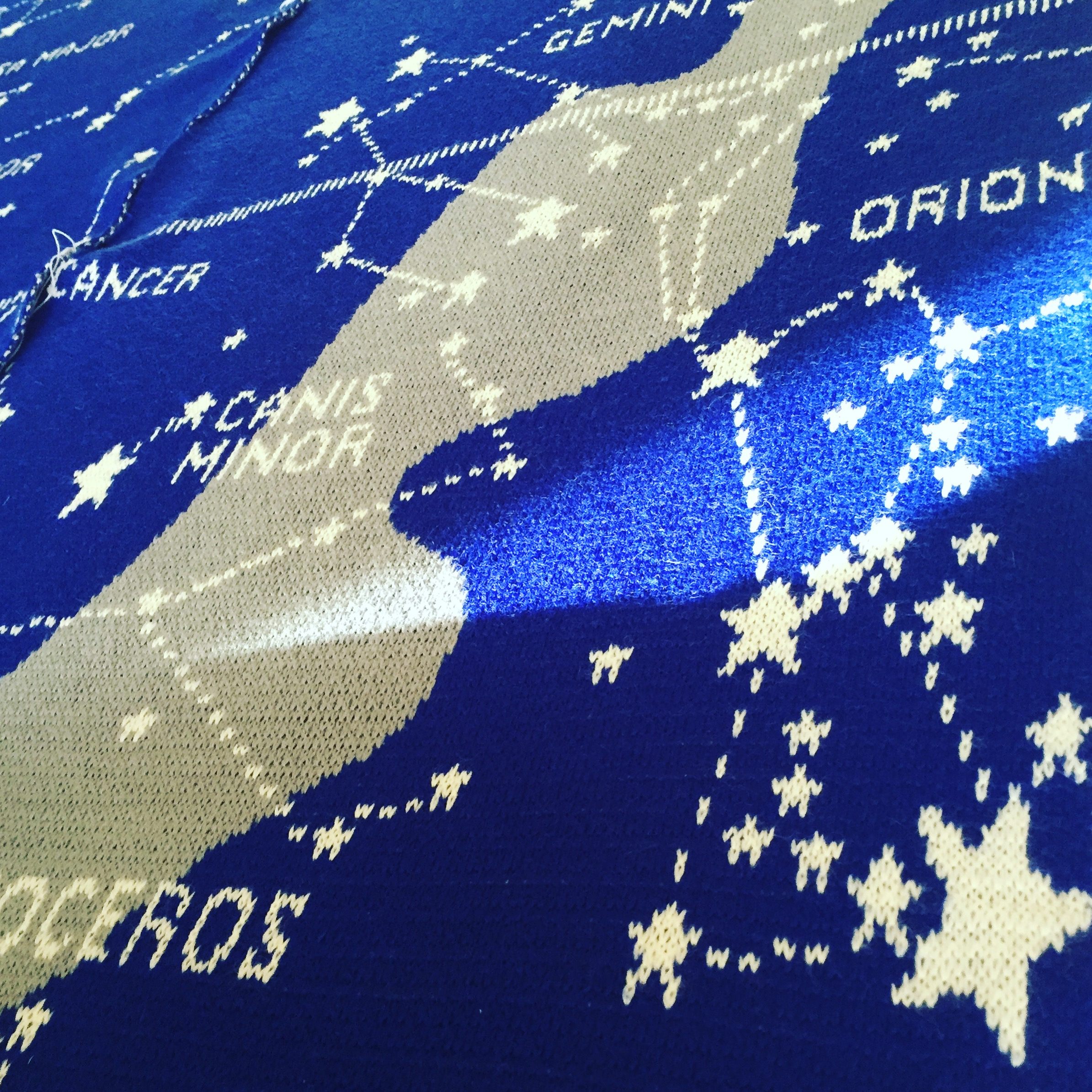 The stars are scaled based on brightness. That's Rigel at bottom right.