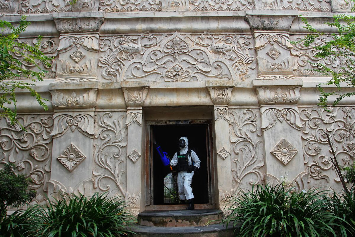 Taman Sari Water Castle complex, Yogyakarta, Indonesia, March 31, 2020.