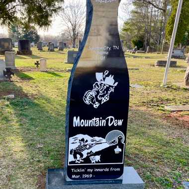 Mountain Dew Headstone