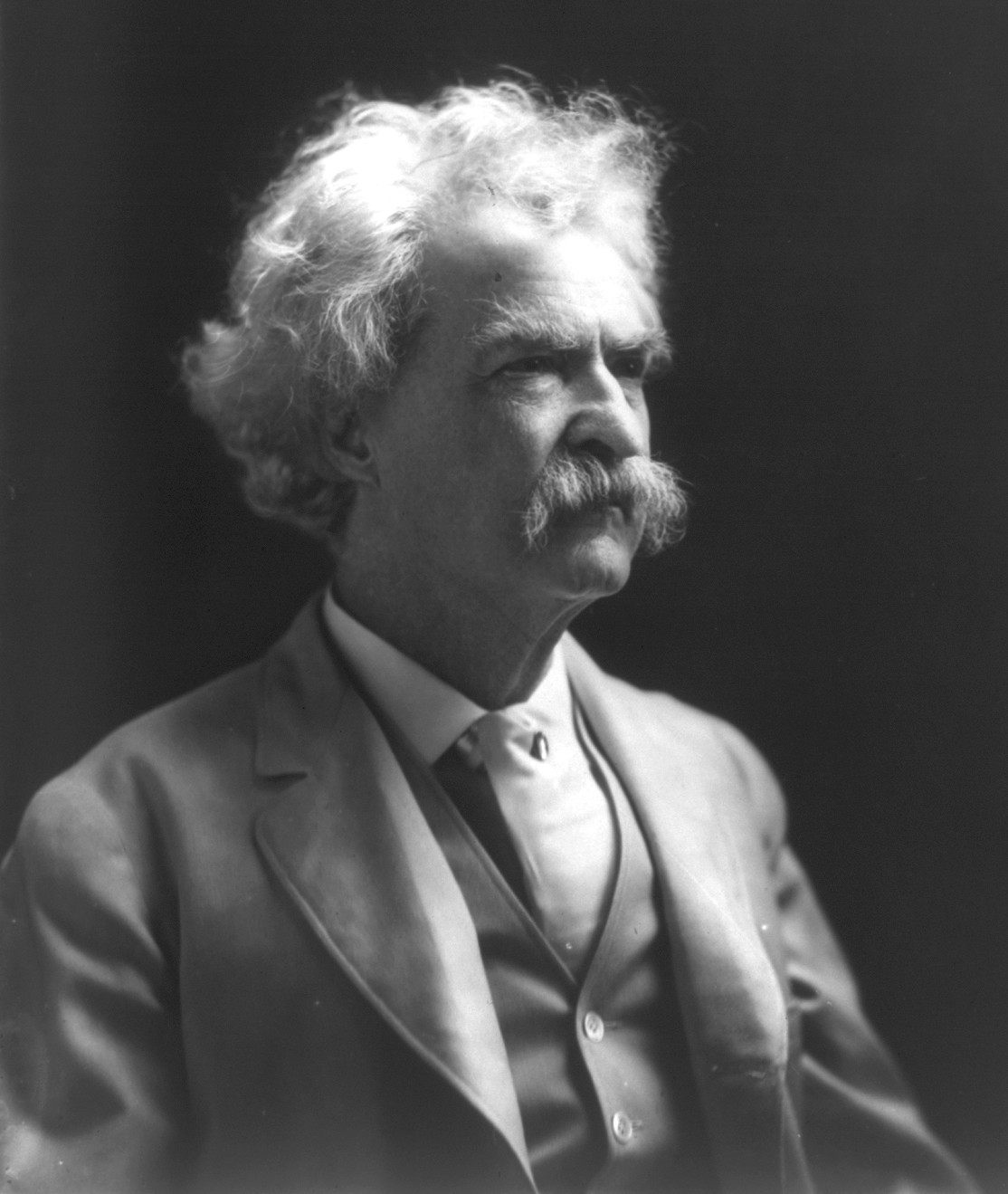 By Twain's estimation, white hair or personal tragedy were almost prerequisites for being a great writer.