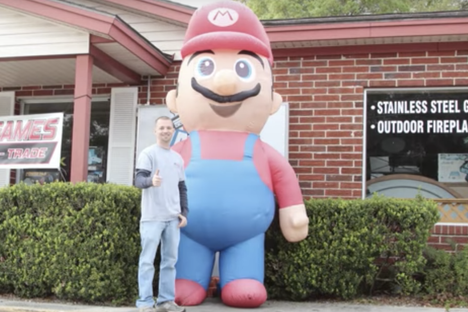 An Inflatable Mario and a Free-Speech Lawsuit