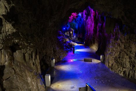 Interior cave walkway