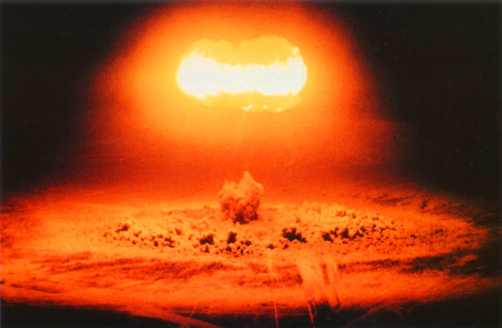 The 1957 Stokes test, of a 19-kiloton weapon, in Nevada. 