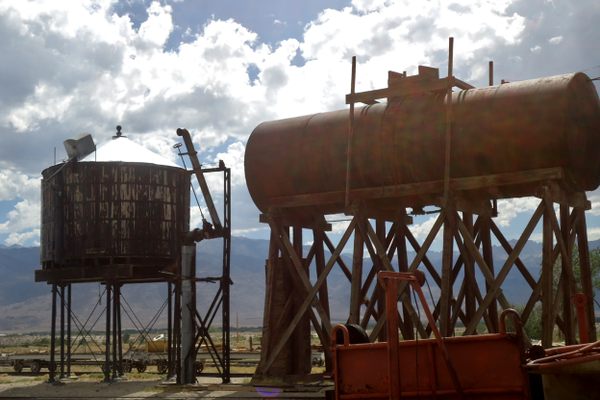 The original water tower and oil supply