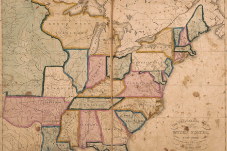 ‘The Travellers’ Tour Through the United States’ is the earliest known board game to depict a map of the U.S.