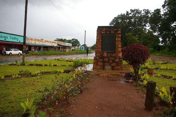 The monument in Mbala.