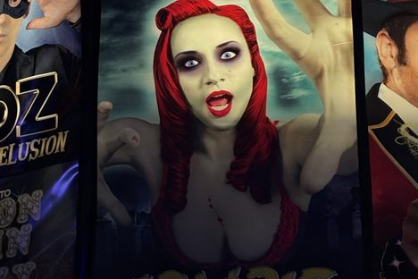 It is exactly what is looks like, zombies doing burlesque. 