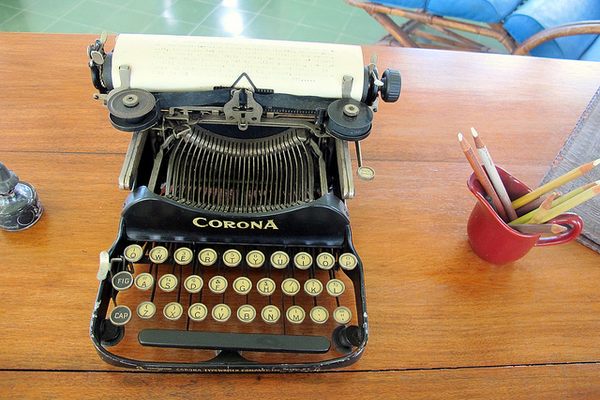Hemingway's typewriter.