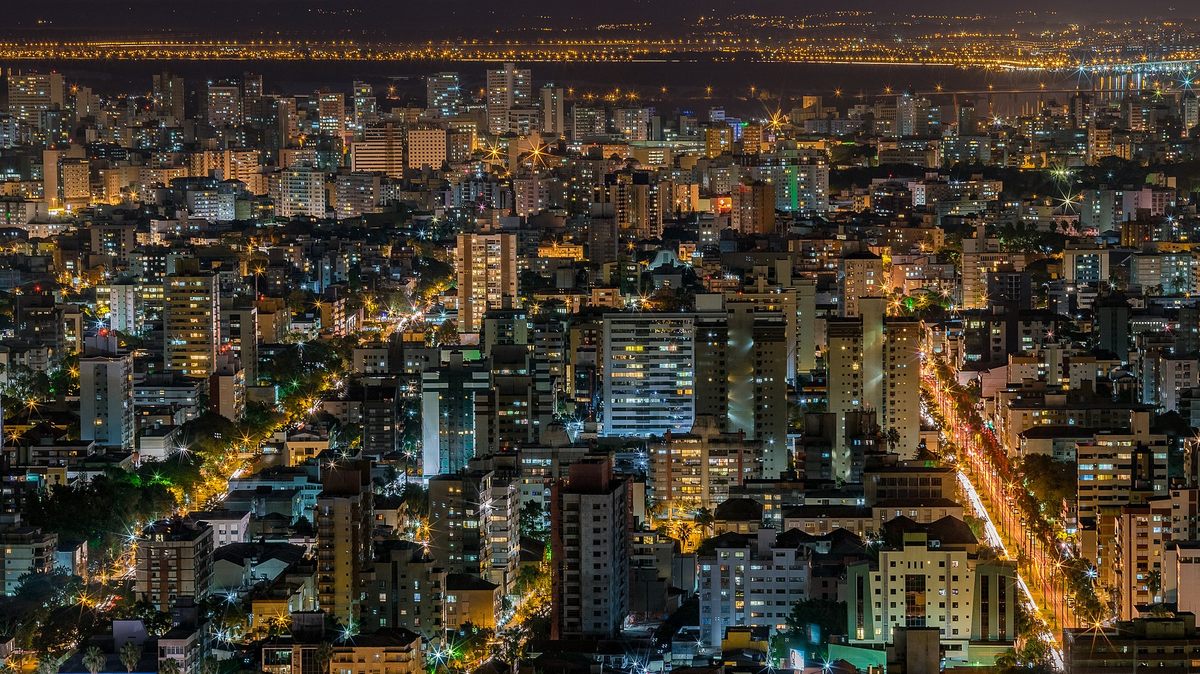 Canoas, Porto Alegre, and several smaller municipalities come together as one massive urban sprawl in Brazil's southernmost state of Rio Grande do Sul.