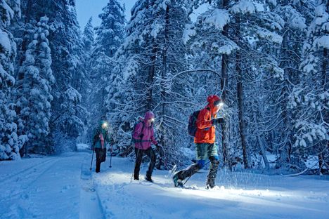 The 21st-century team encountered snow and cold water—but they had much warmer gear than the folks whose footsteps they were following.
