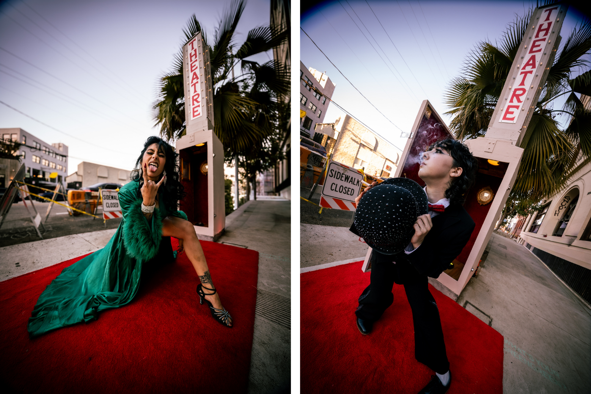 Lady Maralou (left) and Ember (right) Giving life
