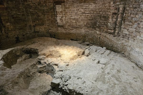 The medieval crypt.
