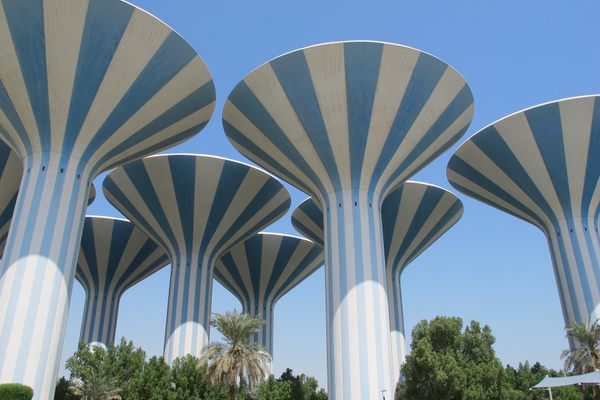 Mushroom Towers in Kuwait City.