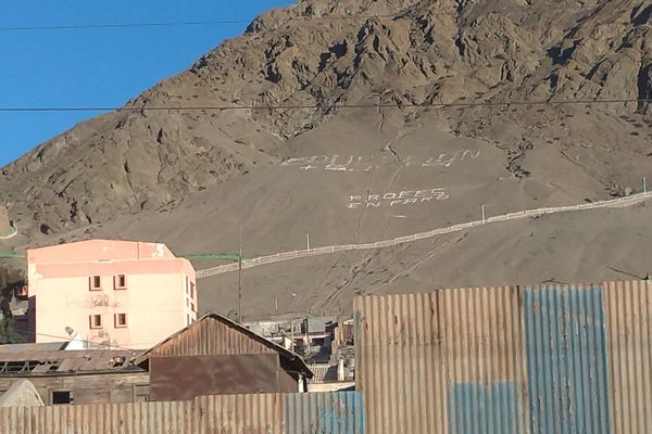 Antofagasta Mountainside Messages.