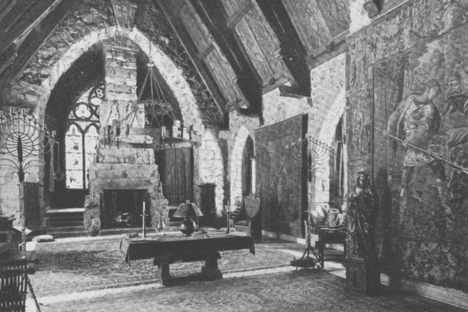 The interior of Phoebe Hearst's Wyntoon castle.