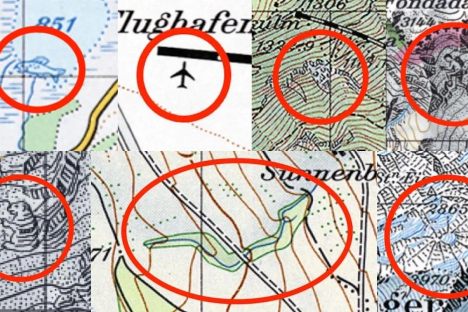 Naughty cartographers with too much time on their hands.