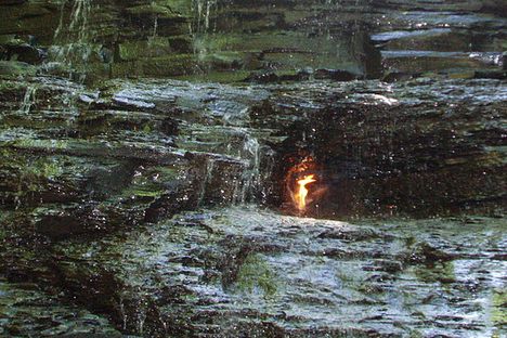 Eternal Flame Falls at Chestnut Ridge County Park 