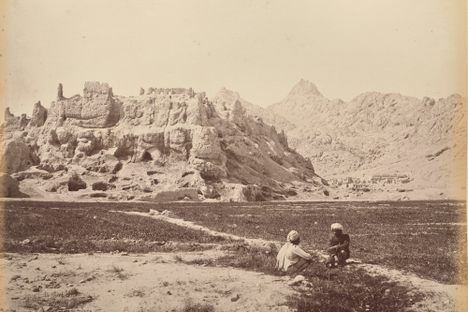 The Qandahar Citadel, shown here in the 1880s, was destroyed in 1738. The ruins still stand south of the modern city of Kandahar.