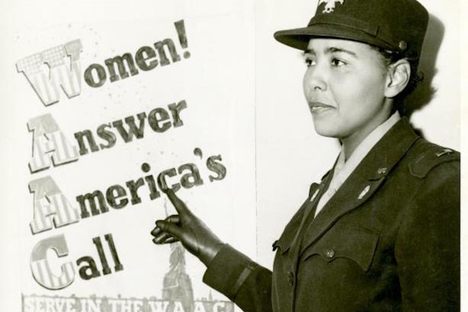 Charity Adams Earley, one of many black American women who served in WWII.