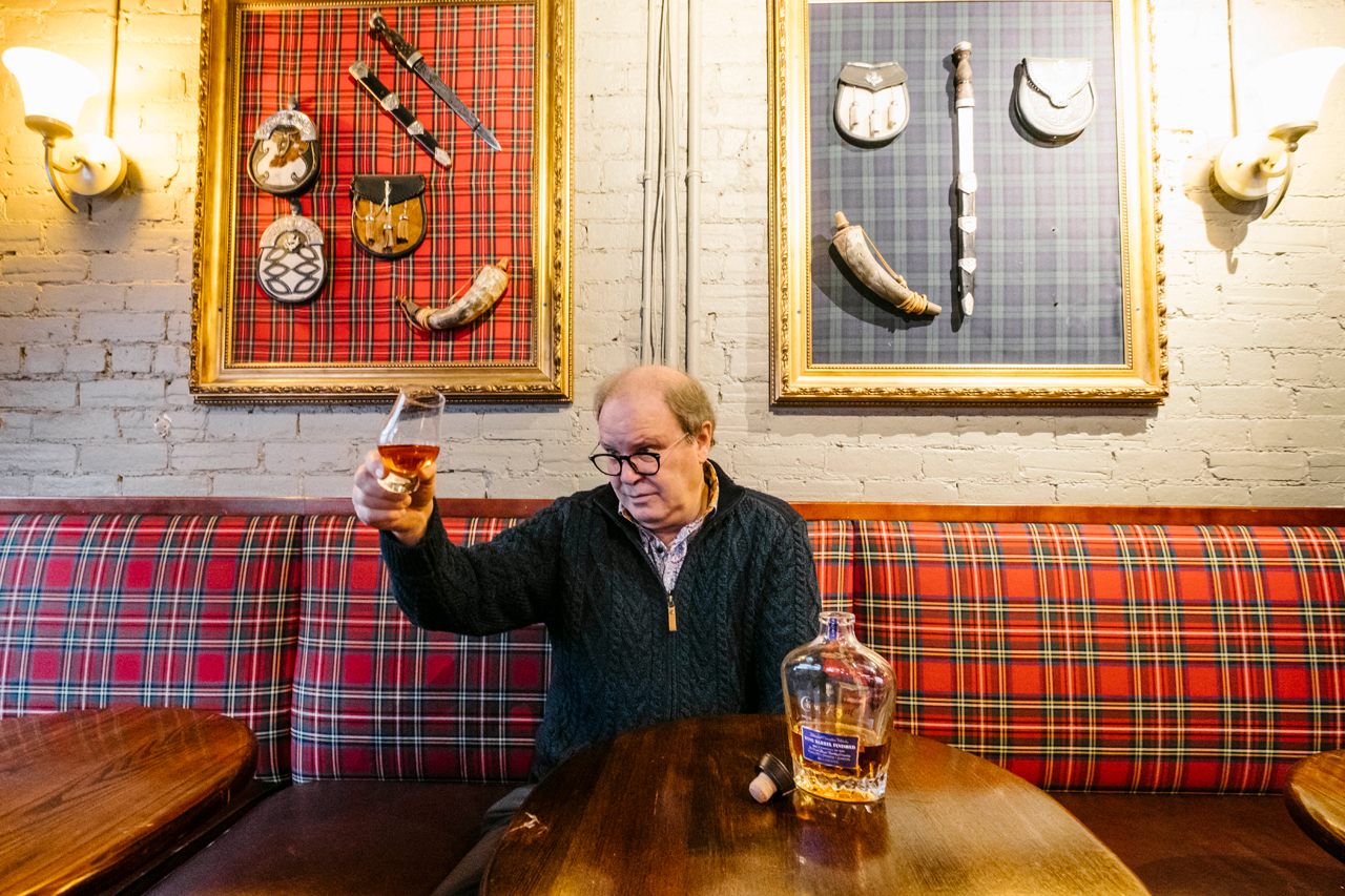 Whisky writer Davin de Kergommeaux at the Highlander Pub in Ottawa.