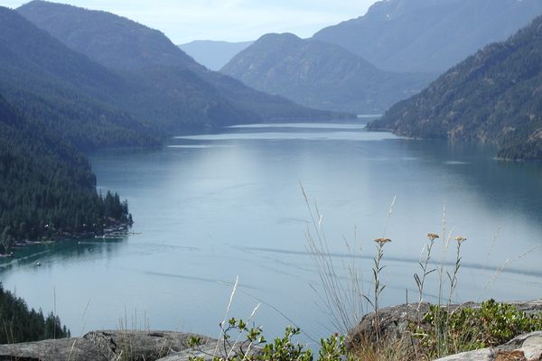 Lake Chelan above Stehekin (on shore to left).
